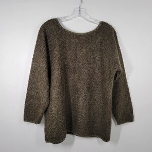 Kennebunk Weavers Olive Green Pull Over Oversized Sweater Women's Size Small